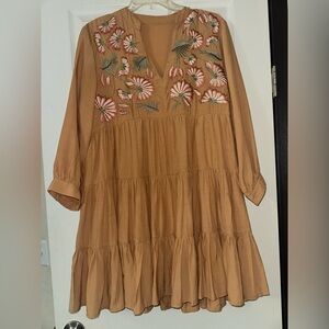 Embroidered Floral Dress